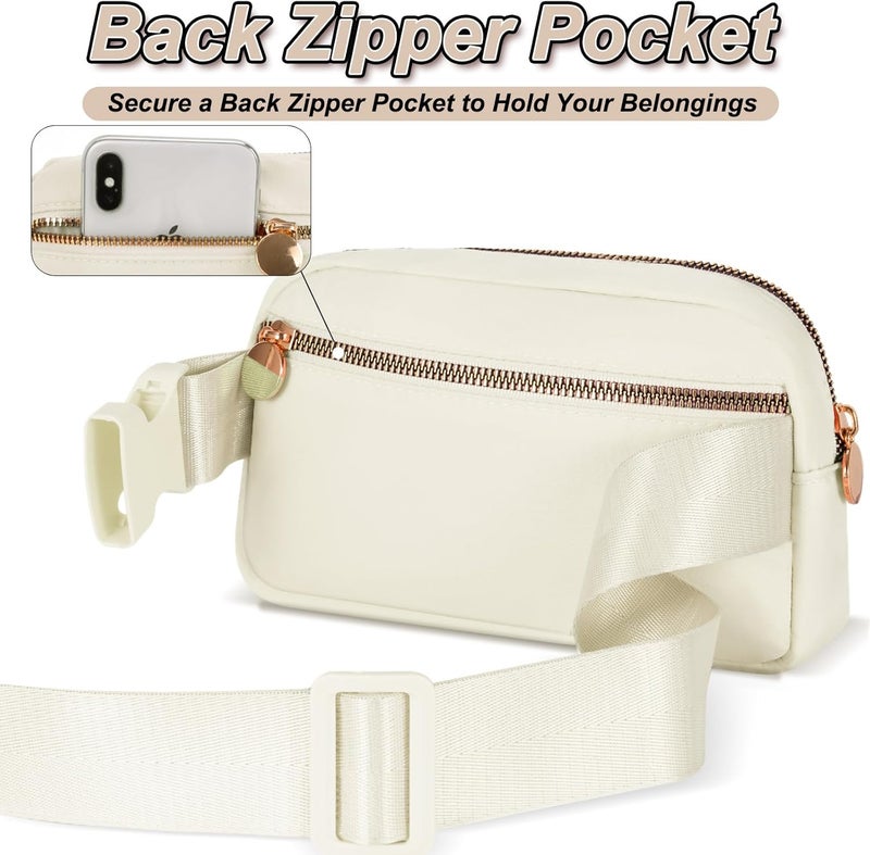 Uygafly Graduation Gifts for Girls Teens Kids Daughter Sister Her - Birthday Gifts for 3 4 5 6 7 8 9 10 11 12 13 Year Old Girls,Fanny Pack Crossbody Bag Belt Bag Cute Trendy Stuff | Cream,Initial A - Image 3